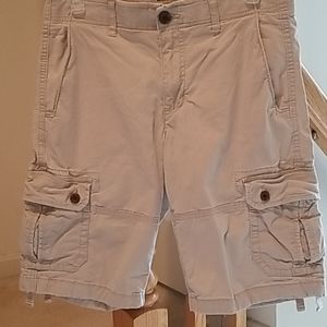 Boys khaki cargo shorts